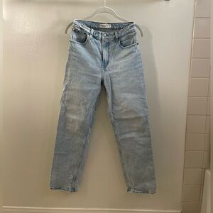 Abercrombie & Fitch Women’s 90’s Straight Ultra High Rise Blue Jeans